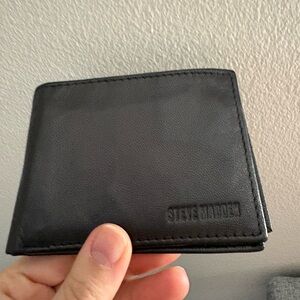 Steve Madden Dark Leather Card Holder